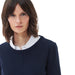 Barbour Ladies Pendle Crew Knit Sweater - Navy/Fawn