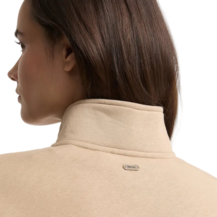 Barbour Ladies Zaria Half Zip Sweatshirt - Warm Trench