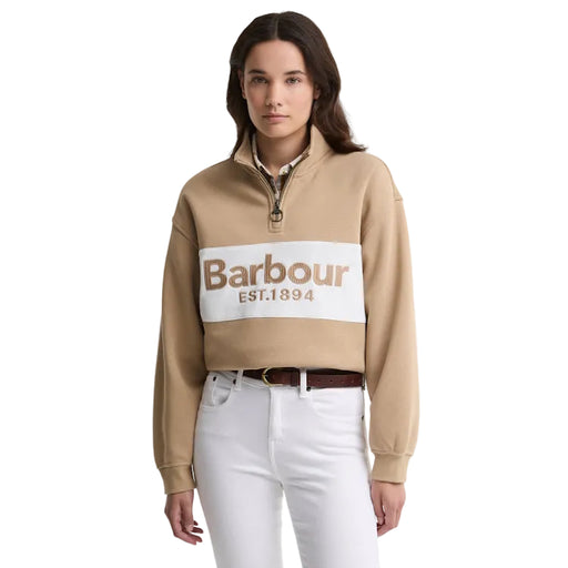 Barbour Ladies Zaria Half Zip Sweatshirt - Warm Trench
