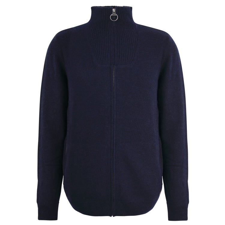 Barbour Nelson Essential Full Zip Sweater - Navy - John Norris