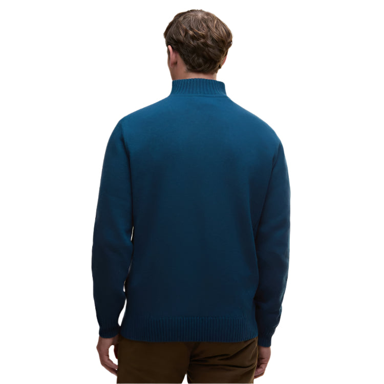 Barbour Nelson Essential Half Zip Sweater - Mallard Green