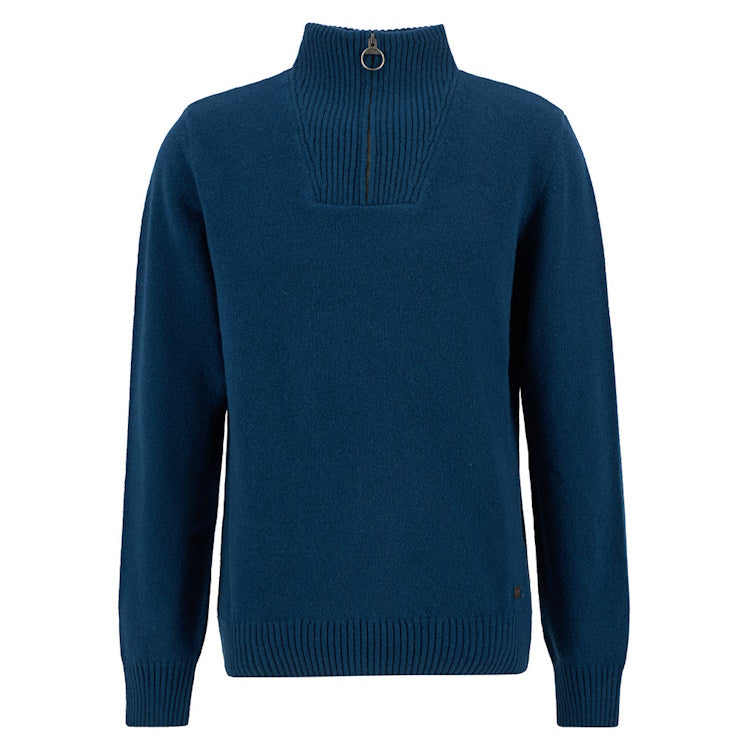 Barbour Nelson Essential Half Zip Sweater - Mallard Green