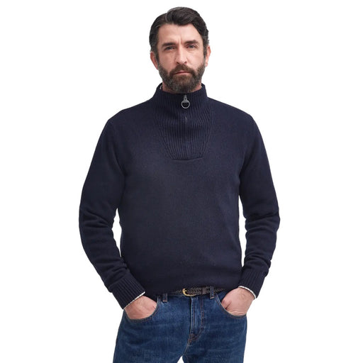 Barbour Nelson Essential Half Zip Sweater - Navy
