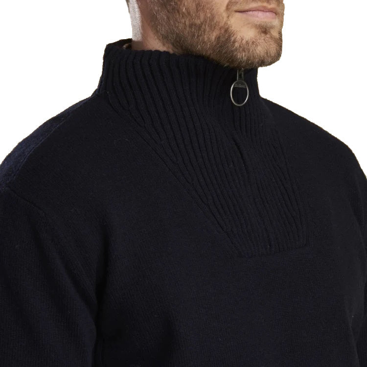 Barbour Nelson Essential Half Zip Sweater - Navy