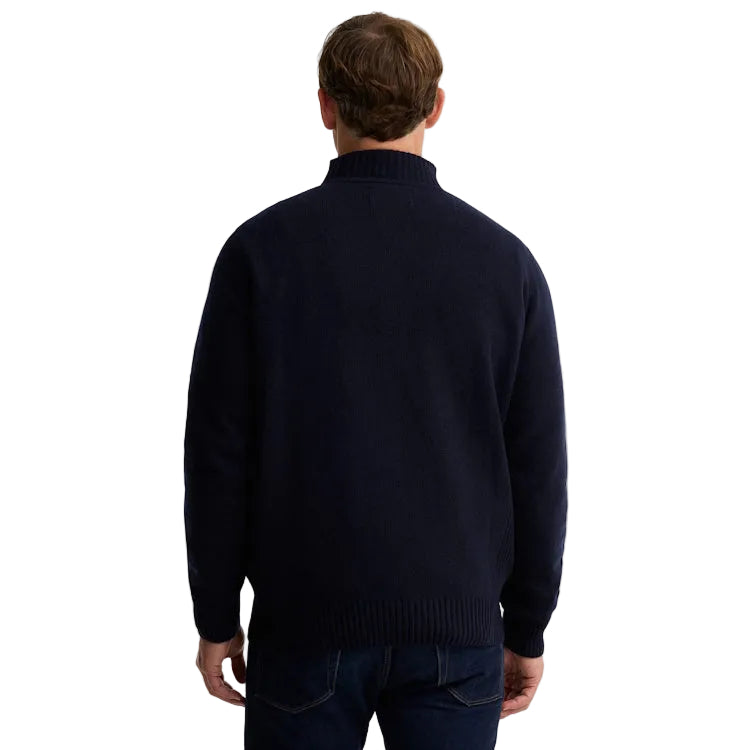 Barbour Nelson Essential Half Zip Sweater - Navy