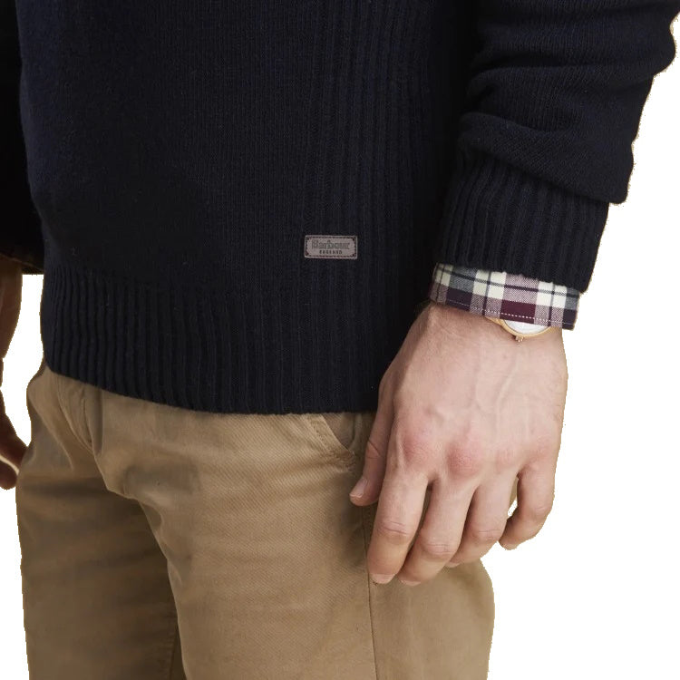 Barbour Nelson Essential Half Zip Sweater - Navy