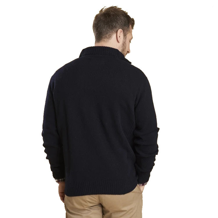 Barbour Nelson Essential Half Zip Sweater - Navy