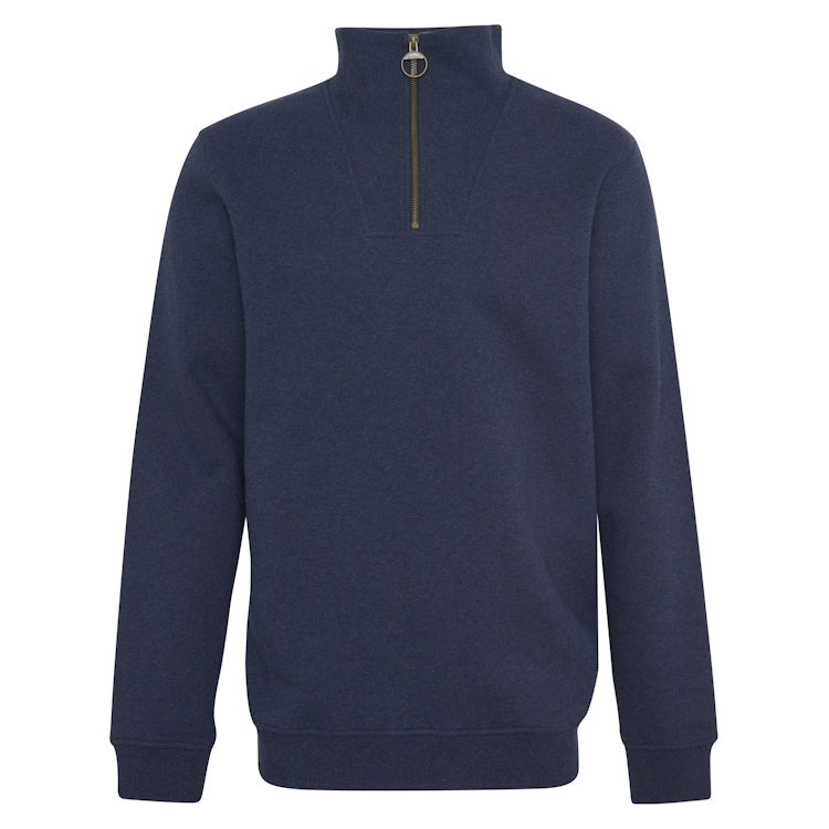 Barbour Nelson Half Zip Sweatshirt - Navy Marl