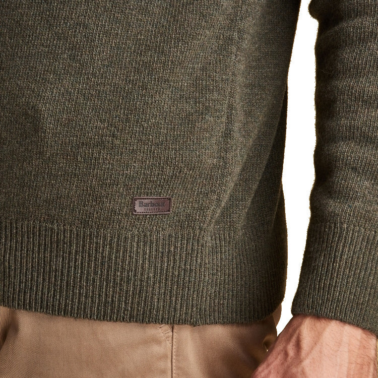 Barbour Nelson Essential V Neck Sweater - Seaweed