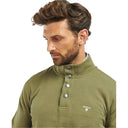 Barbour Egglescliff Overlayer Sweater - Ivy Green