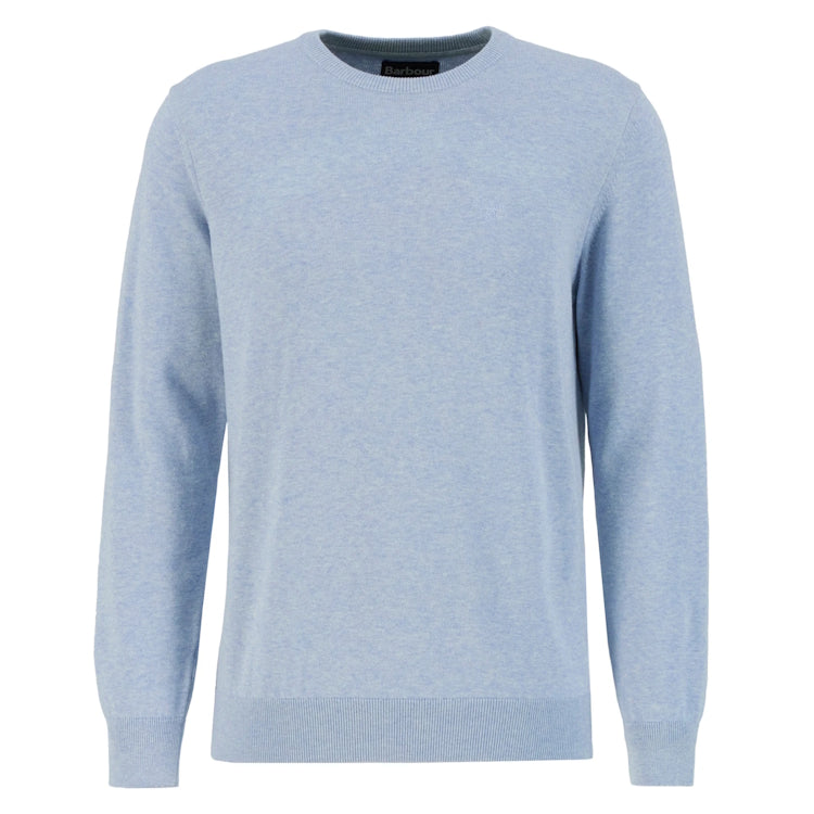 Barbour Pima Cotton Crew Neck Sweater - Blue Haze