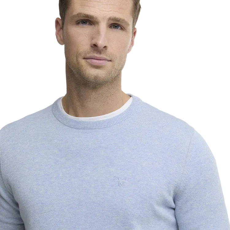 Barbour Pima Cotton Crew Neck Sweater - Blue Haze
