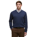 Barbour Kelson V-Neck Knitted Sweater - Navy