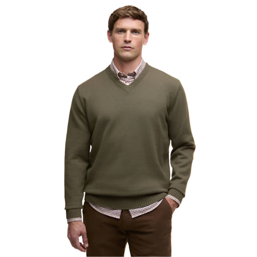 Barbour Kelson V-Neck Knitted Sweater - Olive