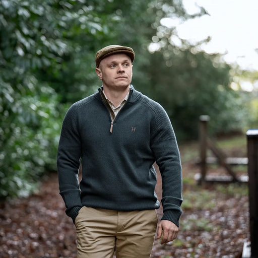 Harkila Vincent Merino Half Zip Pullover - Dark Navy