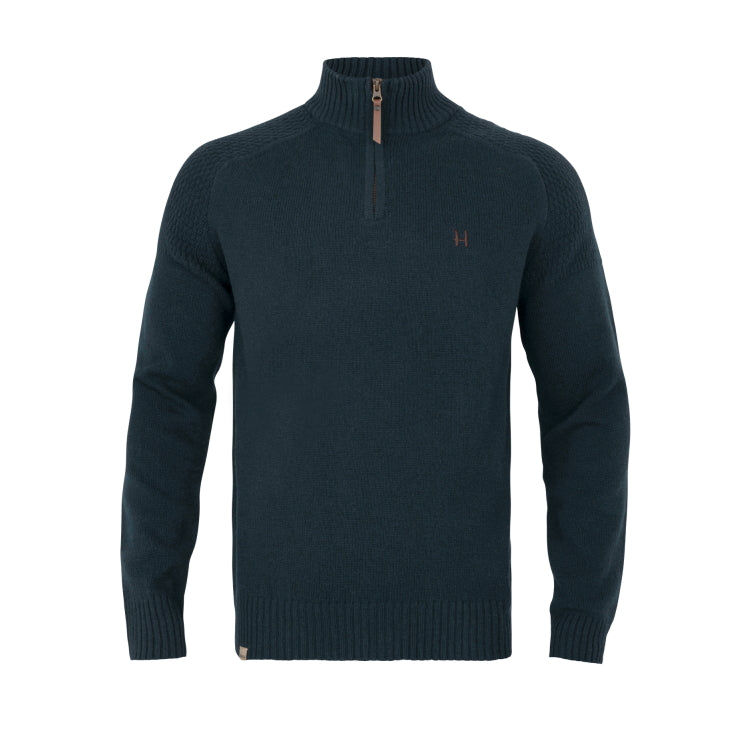 Harkila Vincent Merino Half Zip Pullover - Dark Navy
