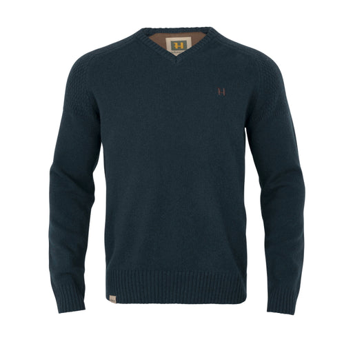 Harkila Vincent Merino V Neck Sweater - Dark Navy