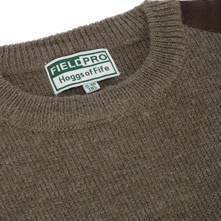 Hoggs of Fife Junior Melrose II Hunting Pullover - Meadow Green Marl