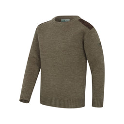 Hoggs of Fife Junior Melrose II Hunting Pullover - Meadow Green Marl