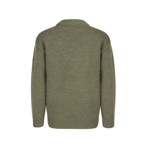 Hoggs of Fife Junior Melrose Hunting Pullover - Soft Marled Green
