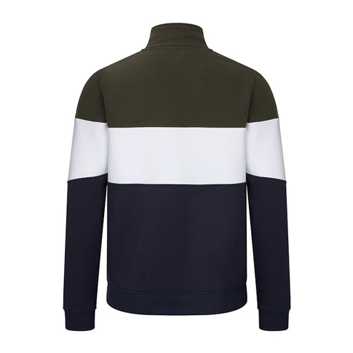Hoggs of Fife Dumfries 1888 1/4 Zip Sweatshirt - Forest/White/Navy