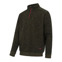Hoggs Of Fife Green King II 1/4 Zip Knit Sweater