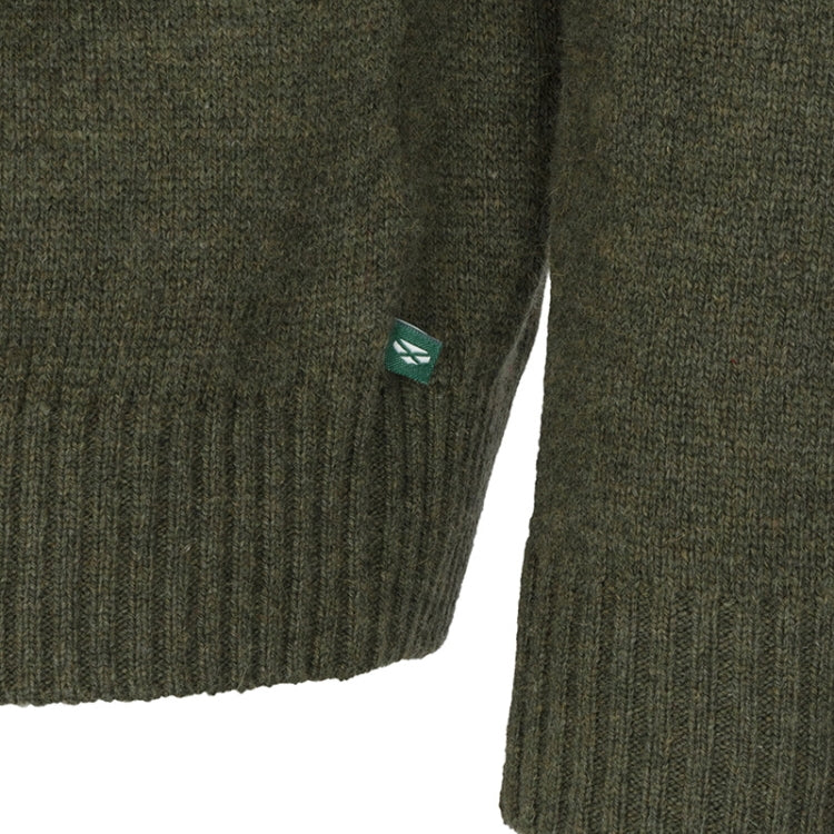 Hoggs of Fife Lothian II 1/4 Zip Pullover - Olive Marl