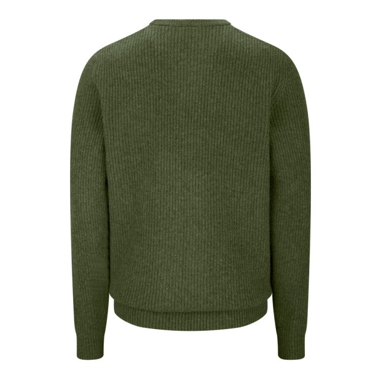 Hoggs Of Fife Borders Ribbed Knit Pullover - Thyme