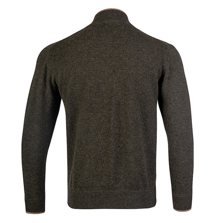 Jack Pyke Ashcombe Zip Neck Sweater - Dark Olive