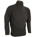 Jack Pyke Ashcombe Zip Neck Sweater - Dark Olive