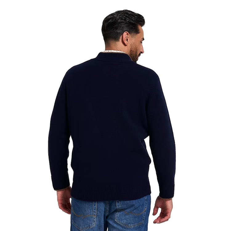 Jack Pyke Ashcombe Zip Neck Sweater - Navy
