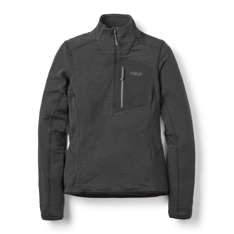 Rab Ladies Ascendor Light Pull-On Sweater - Black