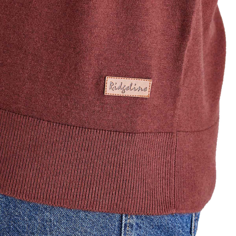 Ridgeline Hartland Crew - Oxblood