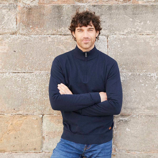 Ridgeline Hartland 1/4 Zip Neck - Navy
