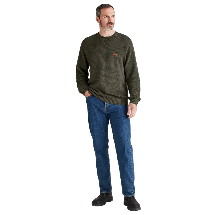 Ridgeline Journeyman Knit Jumper - Moss