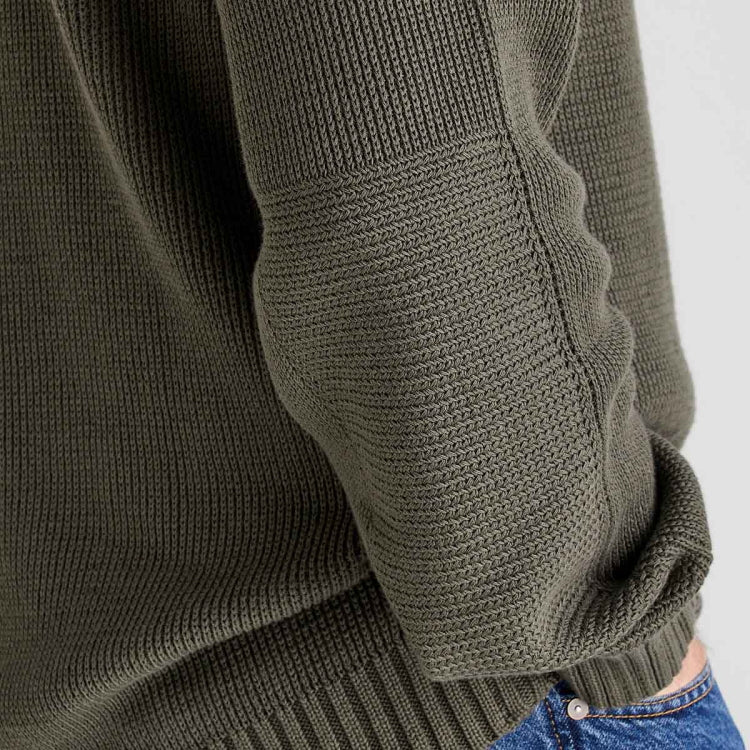 Ridgeline Journeyman Knit Jumper - Moss