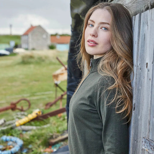 Ridgeline Ladies Melford 1/4 Zip - Deep Forest