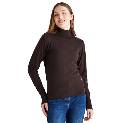 Ridgeline Ladies Melford Roll Neck - Deep Bark