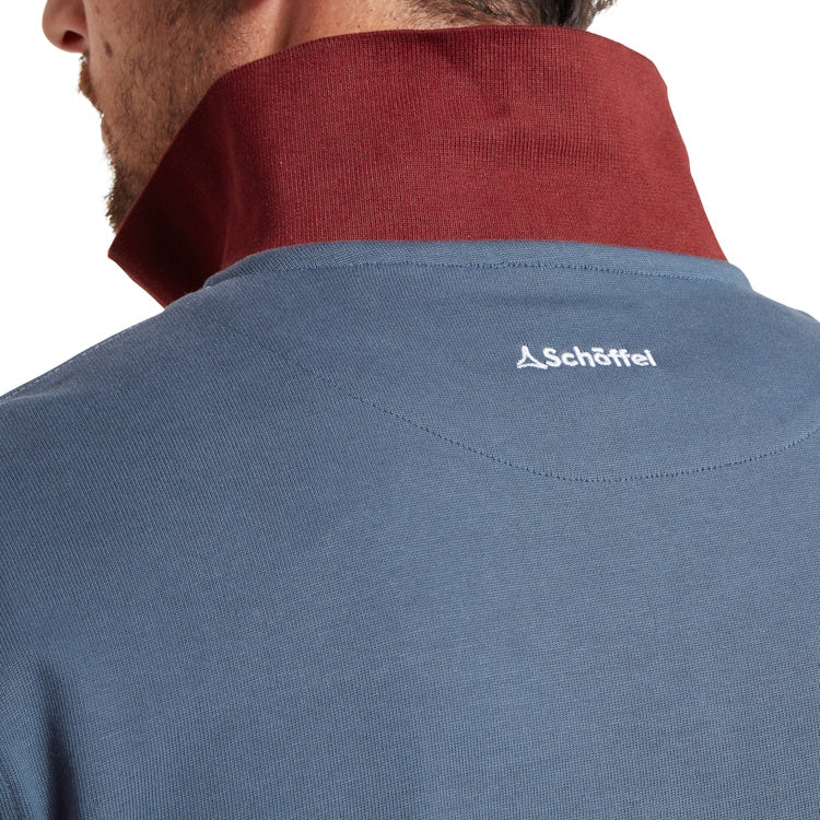 Schoffel Exmouth Heritage 1/4 Zip Sweatshirt - Oxford Navy