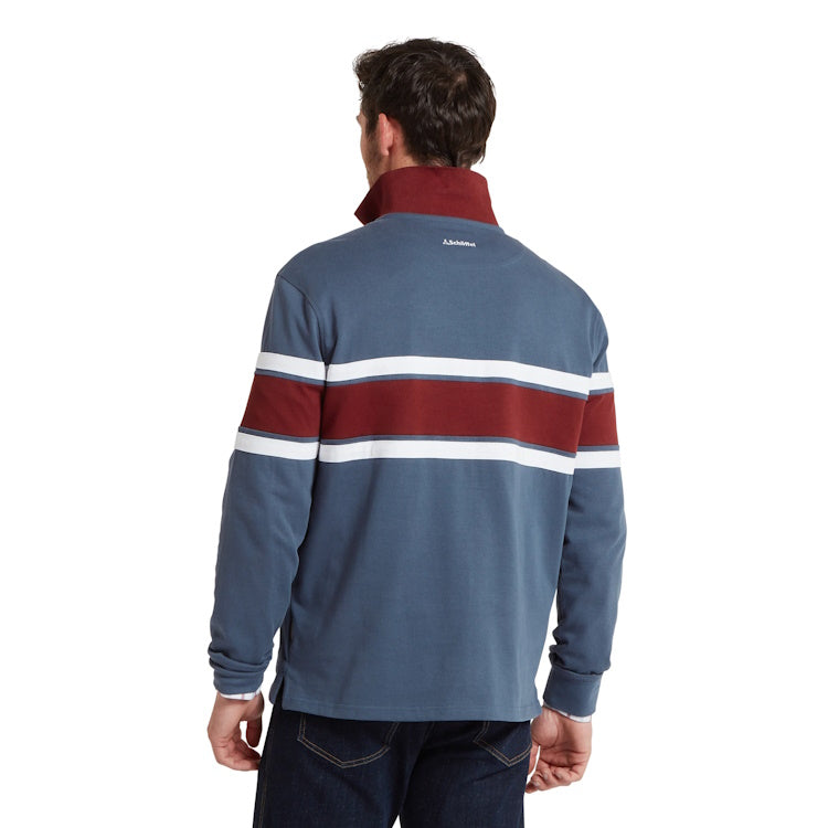 Schoffel Exmouth Heritage 1/4 Zip Sweatshirt - Oxford Navy