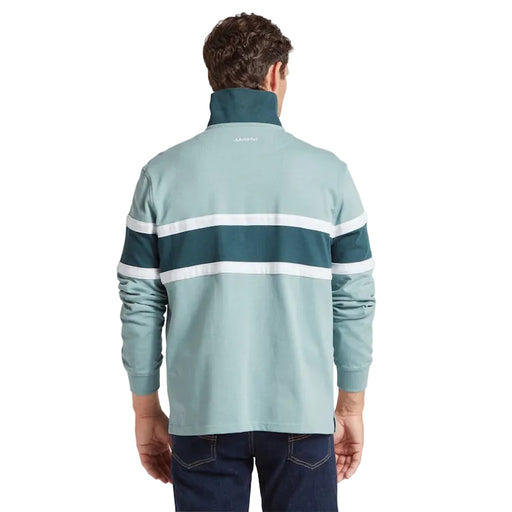 Schoffel Exmouth Heritage 1/4 Zip Sweatshirt - Powder Blue