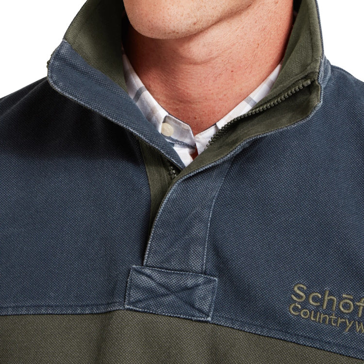 Schoffel Helford Heritage Sweatshirt - Peat Green