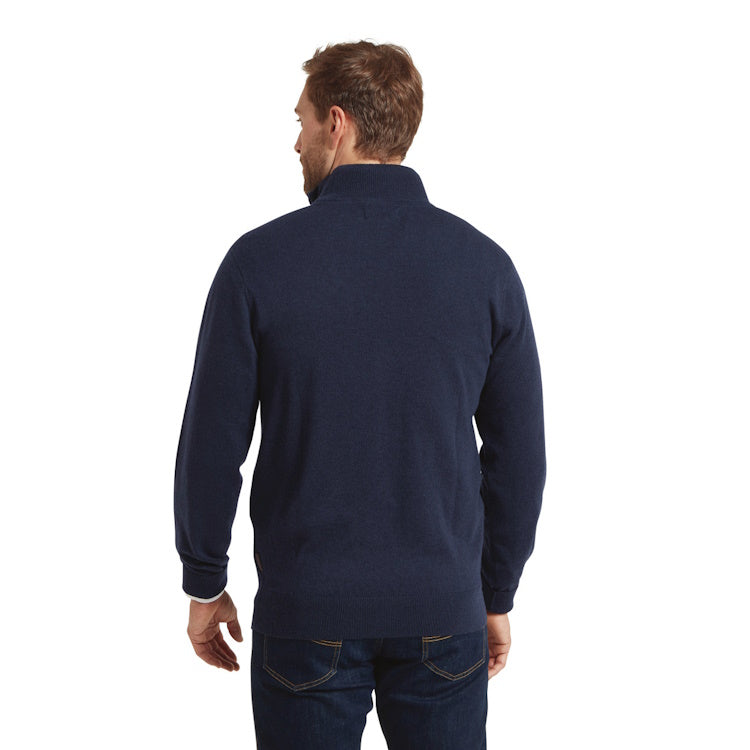 Schoffel Jura 1/4 Zip Jumper - Navy