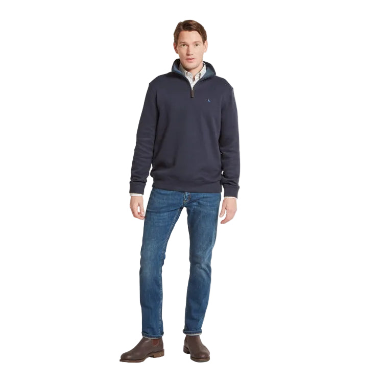 Schoffel Kingsand 1/4 Zip Jumper - True Navy