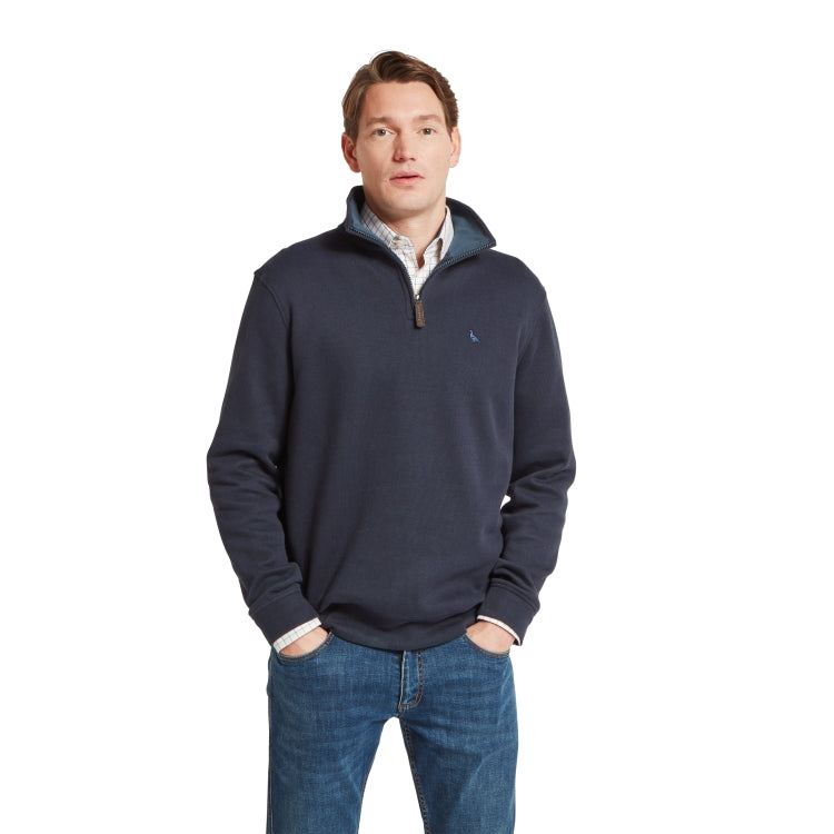 Schoffel Kingsand 1/4 Zip Jumper - True Navy