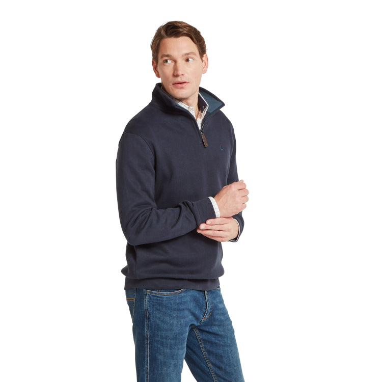 Schoffel Kingsand 1/4 Zip Jumper - True Navy