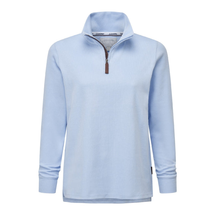 Schoffel Ladies Appletree Bay Sweater 1/4 Zip - Sky Blue