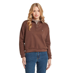 Schoffel Ladies Horseley Rugby Sweatshirt - Chocolate