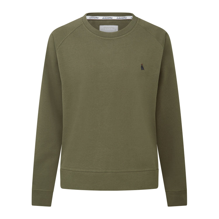 Schoffel Ladies Newberry Sweatshirt - Dark Khaki Green