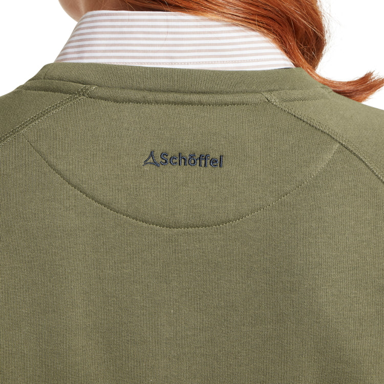 Schoffel Ladies Newberry Sweatshirt - Dark Khaki Green